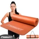 Коврик для фитнеса и йоги EasyFit NBR 10 мм Оранжевый 4704343 - изображение 1