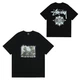 Футболка Stussy gang starr oversize колір чорний, Розмір XL - зображення 3
