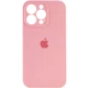 Чехол Silicone Premium case с защитой камеры для iPhone 15 Pro Max Full Camera Protective pink 1896 - изображение 5