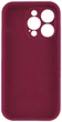 Чехол Silicone Premium case с защитой камеры для iPhone 16 Pro Full Camera Protective bordo 2276 - изображение 2