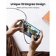 Кабель USB-C to USB-C UGREEN US334 PD100W 90° Degree с нейлоновой оплеткой QC4.0 Black 1м (70643) - изображение 3