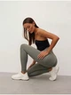 Женские лосины пуш ап базовые спортивные с двойным Push Up эффектом для тренировок и фитнеса L Серый (17014756) - изображение 4