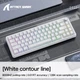 Ігрова магнітна клавіатура ATTACK SHARK X65PRO HE Магнітні свічі 60% Hall Effect Rapid Trigger 0.01мм Hot-Swap RGB 8000Hz Bluetooth 2.4G USB Type-C - зображення 4