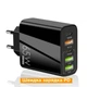 Зарядний пристрій 65W PD+QC – Швидка зарядка для смартфонів, планшетів та ноутбуків чорний - зображення 2