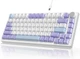 Клавиатура AJAZZ AK820 PURPLE Игровая Проводная Механическая. RGB Подсветка. С помощью HOT-SWAP - изображение 1