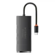 USB Hub Baseus Lite 4-in-1 Type-C to USB3.0*4 + Type-C 0.25 м Черный (WKQX030301) - изображение 2