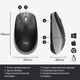 Беспроводная мышь Logitech M190 Wireless Mid Grey (910-005906) - изображение 5