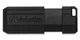Флеш-накопитель Verbatim USB Flash Drive 16Gb PinStripe, Black (49063) - изображение 2