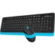 Беспроводной комплект (клавиатура + мышь) A4Tech F1110 Fstyler Wireless Black-Blue (FG1010 (Blue)) - изображение 3