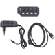 USB-Хаб Maxxter USB 2.0 HU2A-4P-AC-02 Type-A на 4 порти, 1м Type-B кабель, 5V1A зарядка в комплекті, пластик, чо (HU2A-4P-AC-02) - зображення 3
