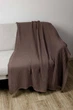 Плед Прованс Cotton шоколадный полуторный 120х200 см вязаный (39528) (4823093470606) - изображение 1