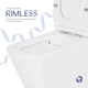 Унитаз-компакт Qtap Crow безободковый с сиденьем Soft-close QT05222170W - изображение 6