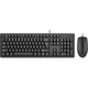 Комплект (клавиатура + мышь) A4Tech A4-Tech USB (KK-3330 Black) - изображение 1