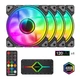 Вентилятор GameMax 120mm*4 KIT ARGB fan DRH400 (DRH400) - зображення 1