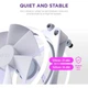 Вентилятор NZXT NZXT, F140RGB Duo - 140mm Dual-sided RGB Fan - Twin Pack (White) (RF-D14DF-W1) - изображение 6