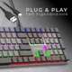 Клавіатура GamePro MK145R Red Switch Low Profile Dark Gray (MK145R) - зображення 7