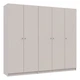 Комплект шаф для одягу Doros Промо (2 шт.) 225х48х204 см Кашемір (DRS-011212) - зображення 2