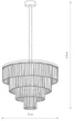 Люстра Nowodvorski NW-7614 Cristal на кухню, для спальни, для гостиной - изображение 3