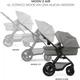 Универсальная коляска KinderKraft Moov 2 Air 3 в 1 Light Gray (KSMOOV02LGR3000) (5902533925940) - изображение 14