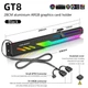 Держатель для видеокарты Coolmoon GT8 ARGB White (GT8-White) - изображение 4