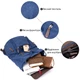 Рюкзак туристичний текстильний унісекс Vintage колір синій середній розмір (bg206fash09) - зображення 4