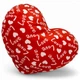 Игрушка мягкая "Сердце Love" размер L (45х14х30 см) - изображение 1