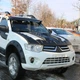 Накладка на капот для Mitsubishi L200 2006-2015, пластик V1 - изображение 6