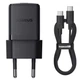 Комплект для швидкої зарядки Зарядний мережевий пристрій Baseus Palm 30W Type-C QC3.0+PD3.0 + Кабель Type-C to Type-C 60W 1m (P10111605113-01) Black - зображення 2