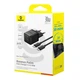 Комплект для швидкої зарядки Зарядний мережевий пристрій Baseus Palm 30W Type-C+USB QC3.0+PD3.0 + Кабель Type-C to Type-C 60W 1m (P1011160A113-01) Black - зображення 6