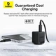 Комплект для швидкої зарядки Зарядний мережевий пристрій Baseus Palm 30W Type-C+USB QC3.0+PD3.0 + Кабель Type-C to Type-C 60W 1m (P1011160A113-01) Black - зображення 9