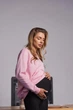 Свитшот для будущих мам с секретом кормления Santa Fe L-XL (46-48) Lullababe Розовый - изображение 2