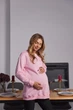 Свитшот для будущих мам с секретом кормления Santa Fe L-XL (46-48) Lullababe Розовый - изображение 7