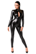 Еротичний комбінезон Noir Handmade F331 Powerwetlook Overall Чорний L - зображення 3
