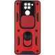 Чехол Fiji Camera Defence для Xiaomi Redmi Note 9 бампер с защитой камеры Red - изображение 1
