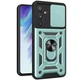 Чехол Fiji Camera Defence для Samsung Galaxy M14 (M146) бампер с защитой камеры и подставкой Green - изображение 1