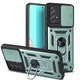 Чехол Fiji Camera Defence для Samsung Galaxy A52 (A525) бампер с защитой камеры и подставкой Green - изображение 1
