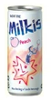 Молочный газированный напиток Lotte Milkis Peach 250 мл - изображение 1