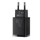 Зарядний мережевий пристрій Baseus Compact Quick Charger 20W Type-C+USB з функцією швидкої зарядки QC3.0+PD3.0 (CCXJ-B01) Black - зображення 9