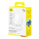 Зарядное сетевое устройство Baseus PicoGo GaN Fast Charger 45W Type-C с функцией быстрой зарядки QC3.0+PD3.0 (P10176800213-00) White - изображение 10