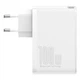Зарядное сетевое устройство Baseus GaN2 Pro 100W 2 Type-C + 2 USB с функцией быстрой зарядки QC4.0+PD3.0 + Кабель Type-C to Type-C 100W 1m (CCGAN2P-L02) White - изображение 6