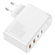 Зарядное сетевое устройство Baseus GaN2 Pro 100W 2 Type-C + 2 USB с функцией быстрой зарядки QC4.0+PD3.0 + Кабель Type-C to Type-C 100W 1m (CCGAN2P-L02) White - изображение 7