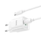 Зарядний пристрій HOCO C147A Charm PD20W+QC3.0 charger set Type-C to Type-C cable White (6942007630290) - зображення 4