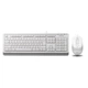 Комплект (Клавіатура, Миша) A4Tech F1010 White USB - зображення 1