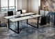 Стол для переговоров Tobi Sho LOFT Iceberg КСЛА/1/36 столешница 36 мм, 2050х1100х765 Дуб крафт белый - изображение 1