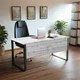 Стіл керівника Tobi Sho LOFT Iceberg СКА/1 прямий стільниця 36 мм, 1600х800х765 Дуб крафт білий - зображення 3