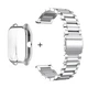 Комплект для годинника Amazfit GTS4 сріблястий (чохол + ремінець Rolex design 20 мм) - зображення 2