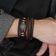 Браслет кожаный "Солнце" Type W Brown - изображение 8