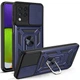 Чехол Fiji Camera Defence для Samsung Galaxy M32 (M325) бампер с защитой камеры и подставкой Dark Blue - изображение 1