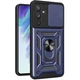 Чехол Fiji Camera Defence для Samsung Galaxy M14 (M146) бампер с защитой камеры и подставкой Dark Blue - изображение 1