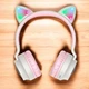 Наушники Hoco W27 Cat ear wireless headphones Gray - изображение 2
